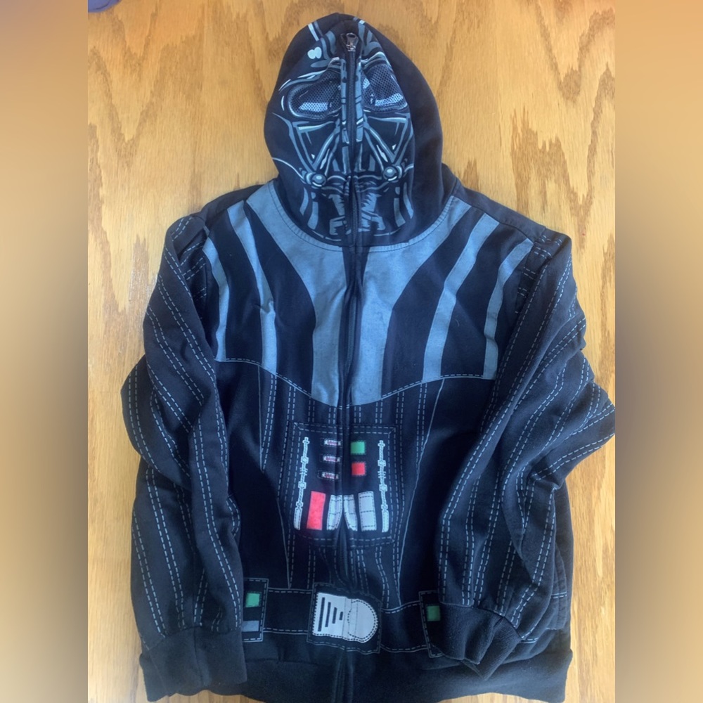 Star Wars boys size XLarge XL zip up face mask hoodie.